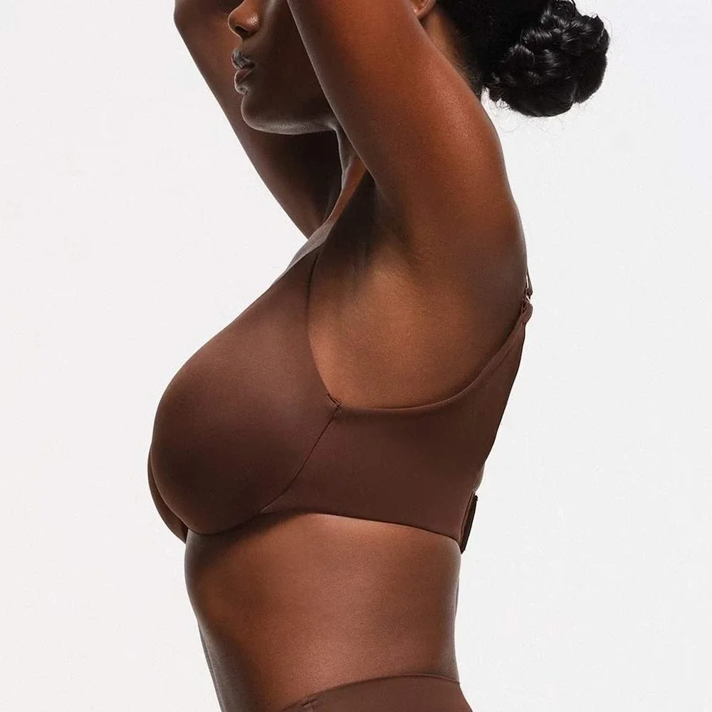 SKIMS Full‎ Coverage Smoothing Bra 44C Cocoa NWT - Picture 2 of 11